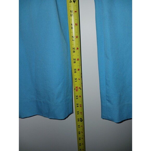 J Mclaughlin Pants Women's 4 Light Baby Blue Cotton Crop Casual Ankle Side Zip - Picture 9 of 11